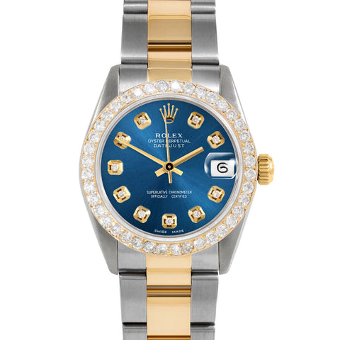 Rolex Datejust 31mm | 6827-TT-BLU-DIA-AM-2CT-OYS