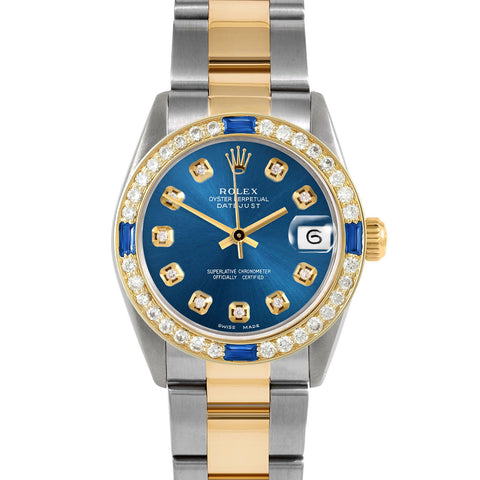 Rolex Datejust 31mm | 6827-TT-BLU-DIA-AM-4SPH-OYS