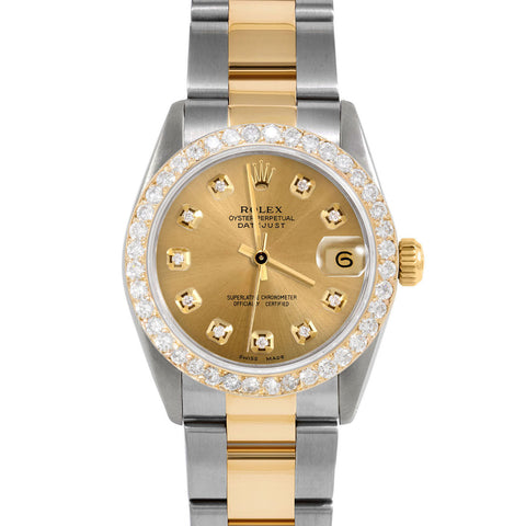 Rolex Datejust 31mm | 6827-TT-CHM-DIA-AM-2CT-OYS