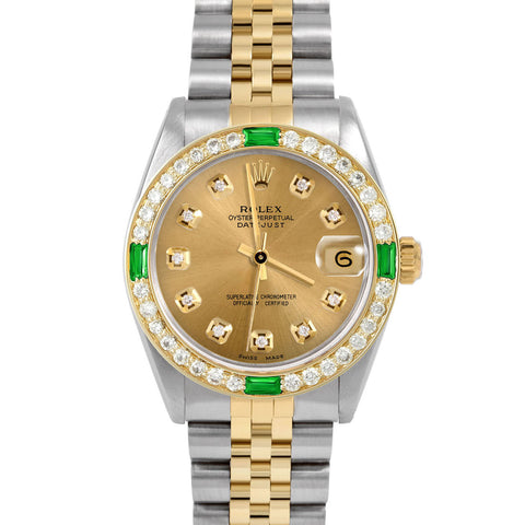 Rolex Datejust 31mm | 6827-TT-CHM-DIA-AM-4EMD-JBL