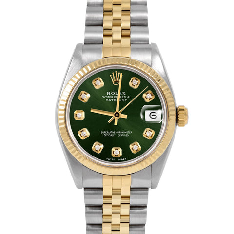 Rolex Datejust 31mm | 6827-TT-GRN-DIA-AM-FLT-JBL