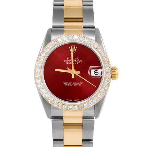 Rolex Datejust 31mm | 6827-TT-RED-NOHM-2CT-OYS
