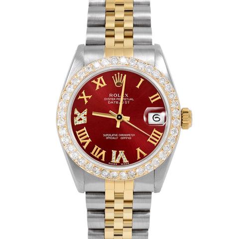 Rolex Datejust 31mm | 6827-TT-RED-RDR69-2CT-JBL