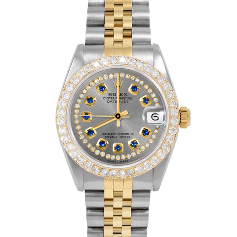 Rolex Datejust 31mm | 6827-TT-SLT-STRS-2CT-JBL