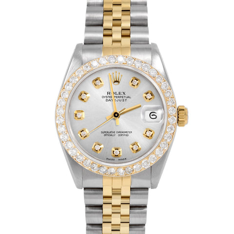 Rolex Datejust 31mm | 6827-TT-SLV-DIA-AM-2CT-JBL