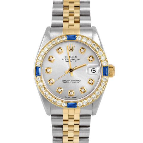 Rolex Datejust 31mm | 6827-TT-SLV-DIA-AM-4SPH-JBL