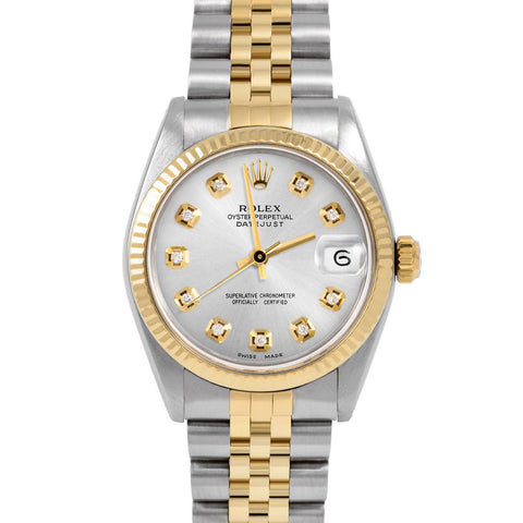 Rolex Datejust 31mm | 6827-TT-SLV-DIA-AM-FLT-JBL