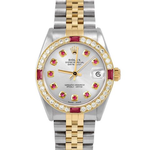 Rolex Datejust 31mm | 6827-TT-SLV-RBY-AM-4RBY-JBL