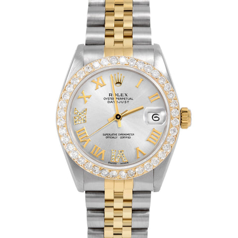 Rolex Datejust 31mm | 6827-TT-SLV-RDR69-2CT-JBL