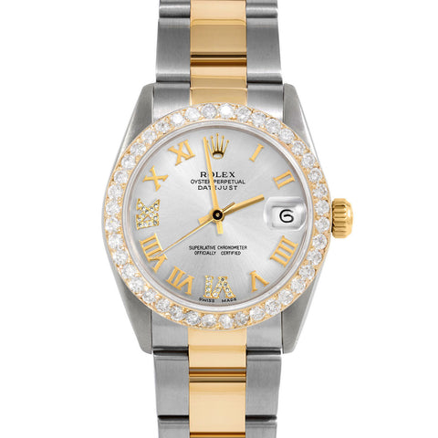 Rolex Datejust 31mm | 6827-TT-SLV-RDR69-2CT-OYS