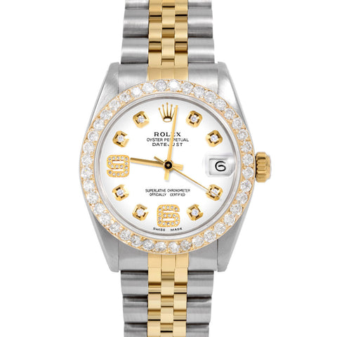 Rolex Datejust 31mm | 6827-TT-WHT-8DA69-2CT-JBL