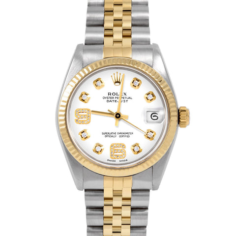 Rolex Datejust 31mm | 6827-TT-WHT-8DA69-FLT-JBL