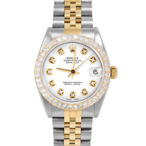 Rolex Datejust 31mm | 6827-TT-WHT-DIA-AM-2CT-JBL