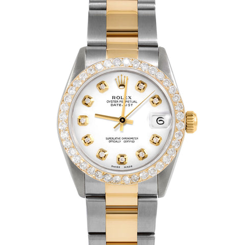 Rolex Datejust 31mm | 6827-TT-WHT-DIA-AM-2CT-OYS