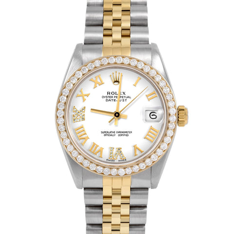 Rolex Datejust 31mm | 6827-TT-WHT-RDR69-BDS-JBL