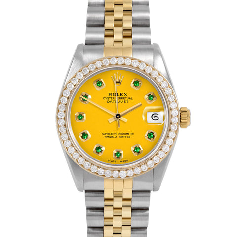 Rolex Datejust 31mm | 6827-TT-YLW-EMD-AM-BDS-JBL