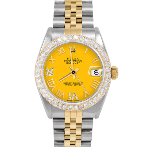 Rolex Datejust 31mm | 6827-TT-YLW-RDR69-2CT-JBL