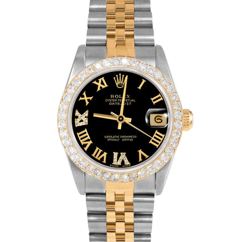 Rolex Datejust 31mm | 68273-BLK-RDR69-2CT-JBL