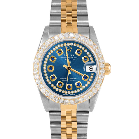 Rolex Datejust 31mm | 68273-BLU-STRS-2CT-JBL