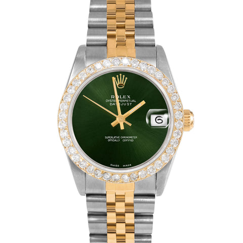 Rolex Datejust 31mm | 68273-GRN-NOHM-2CT-JBL