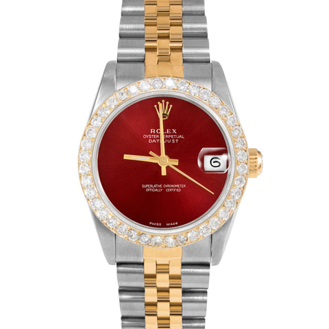 Rolex Datejust 31mm | 68273-RED-NOHM-2CT-JBL