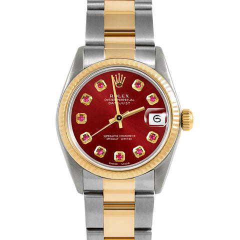 Rolex Datejust 31mm | 68273-RED-RBY-AM-FLT-OYS