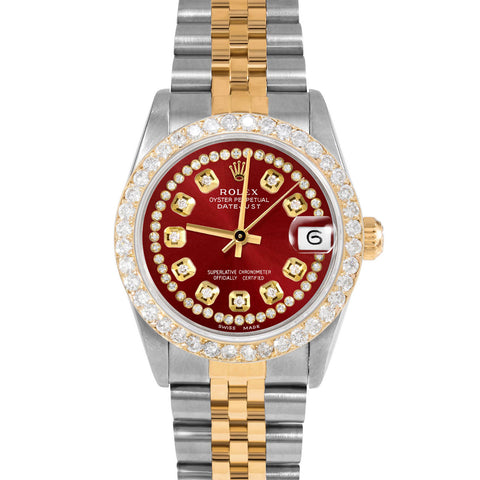 Rolex Datejust 31mm | 68273-RED-STRD-2CT-JBL