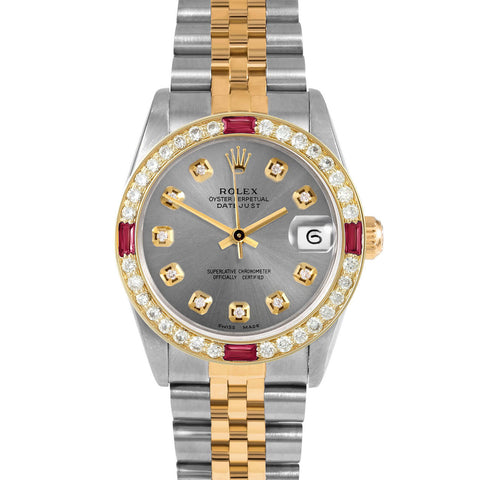 Rolex Datejust 31mm | 68273-SLT-DIA-AM-4RBY-JBL