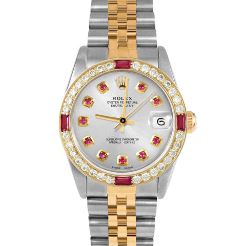 Rolex Datejust 31mm | 68273-SLV-RBY-AM-4RBY-JBL