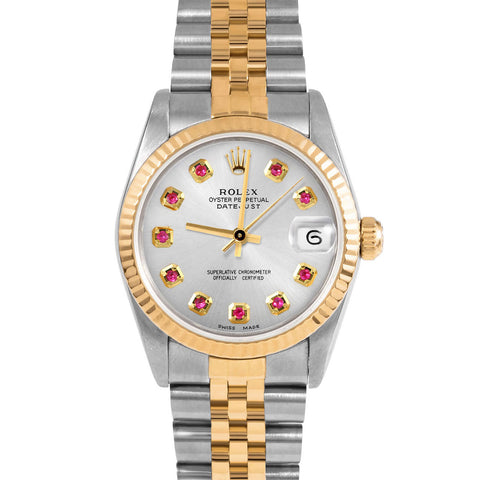 Rolex Datejust 31mm | 68273-SLV-RBY-AM-FLT-JBL