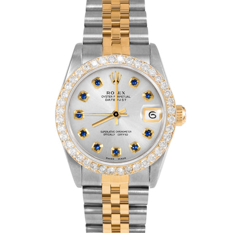 Rolex Datejust 31mm | 68273-SLV-SPH-AM-2CT-JBL