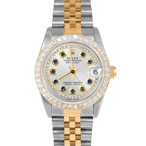 Rolex Datejust 31mm | 68273-SLV-STRS-2CT-JBL