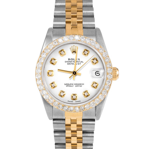 Rolex Datejust 31mm | 68273-WHT-DIA-AM-2CT-JBL