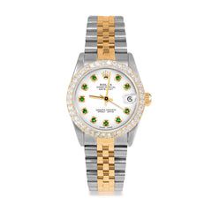 Rolex Datejust 31mm | 68273-WHT-EMD-AM-2CT-JBL
