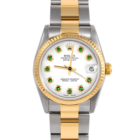 Rolex Datejust 31mm | 68273-WHT-EMD-AM-FLT-OYS