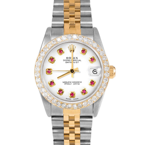 Rolex Datejust 31mm | 68273-WHT-RBY-AM-2CT-JBL