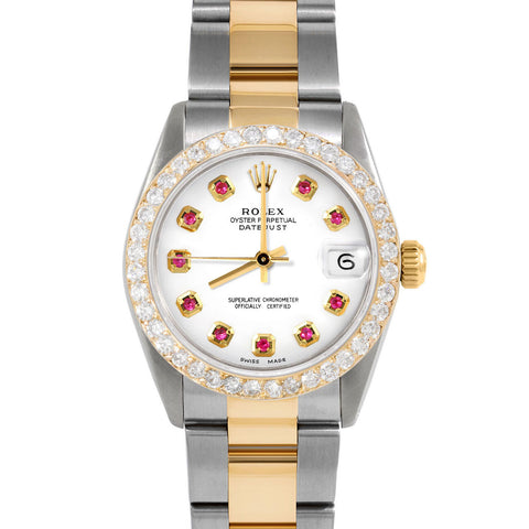 Rolex Datejust 31mm | 68273-WHT-RBY-AM-2CT-OYS