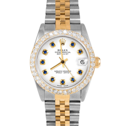 Rolex Datejust 31mm | 68273-WHT-SPH-AM-2CT-JBL