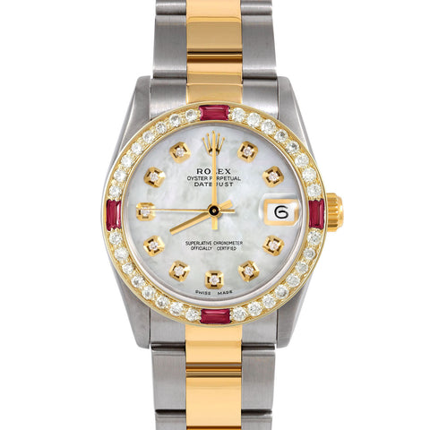 Rolex Datejust 31mm | 68273-WMOP-DIA-AM-4RBY-OYS