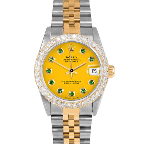 Rolex Datejust 31mm | 68273-YLW-EMD-AM-2CT-JBL