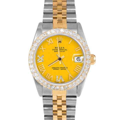 Rolex Datejust 31mm | 68273-YLW-RDR69-2CT-JBL