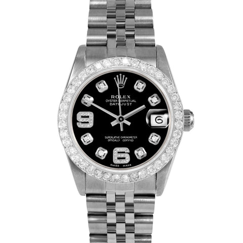 Rolex Datejust 31mm | 68274-BLK-8DA69-2CT-JBL