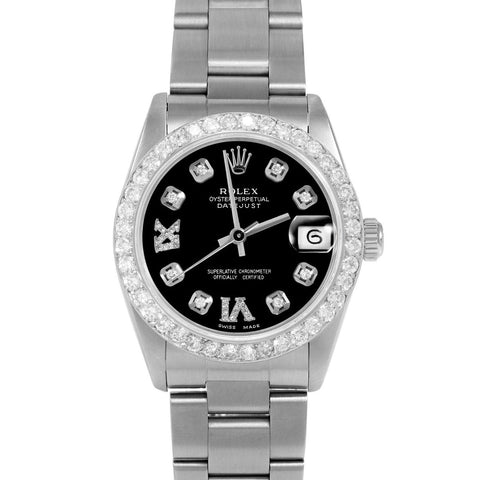 Rolex Datejust 31mm | 68274-BLK-8DR69-2CT-OYS