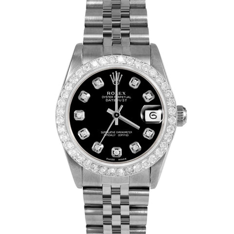 Rolex Datejust 31mm | 68274-BLK-DIA-AM-2CT-JBL