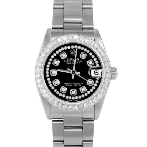 Rolex Datejust 31mm | 68274-BLK-STRD-2CT-OYS