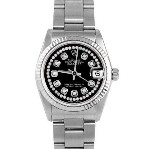 Rolex Datejust 31mm | 68274-BLK-STRD-FLT-OYS