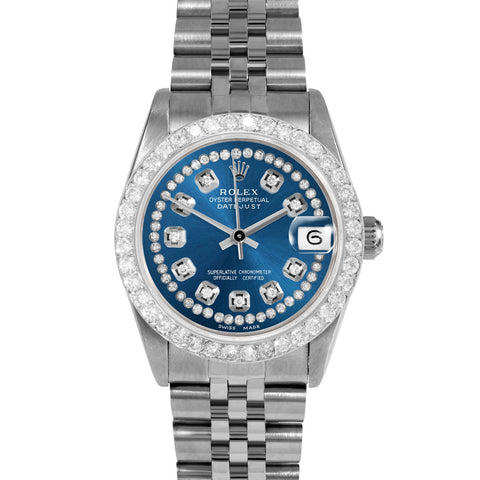 Rolex Datejust 31mm | 68274-BLU-STRD-2CT-JBL