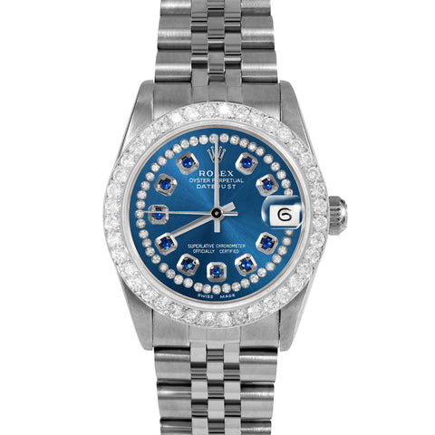 Rolex Datejust 31mm | 68274-BLU-STRS-2CT-JBL