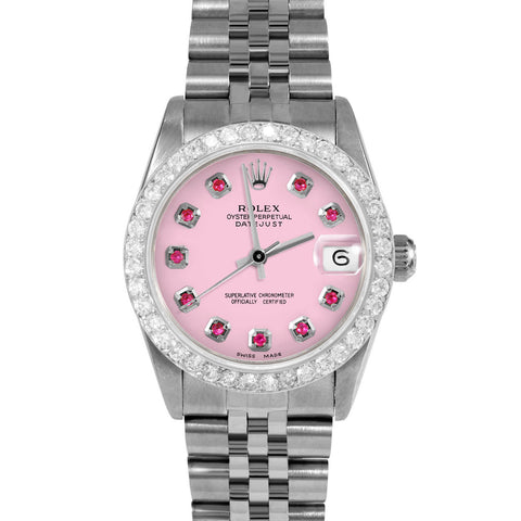 Rolex Datejust 31mm | 68274-PNK-RBY-AM-2CT-JBL