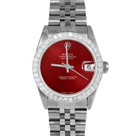 Rolex Datejust 31mm | 68274-RED-NOHM-2CT-JBL